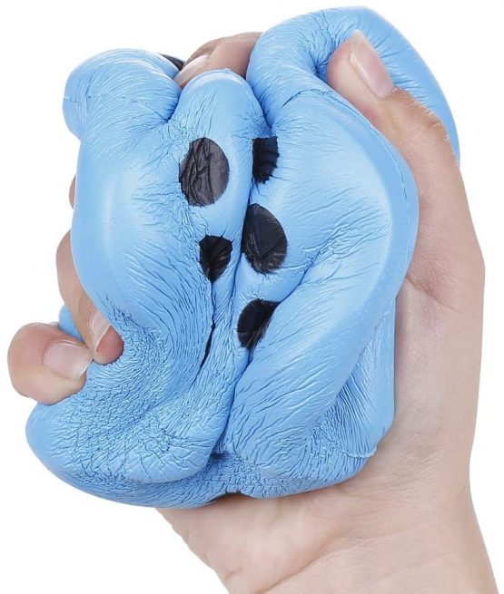 Anboor Squishies Dice Jumbo Slow Rising Scented Super Soft Squeeze Squishy Toys Stress Relief Gift Collection (Blue, 9.5cm) - Image 4