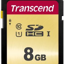 Transcend 8GB SDXC 500S Memory Card UHS- I, C10, U3, V30, 4K, Full HD, MLC, Up to 95/50 MB/s (Ideal for DSLR cameras and advanced camcorders) TS8GSDC500S