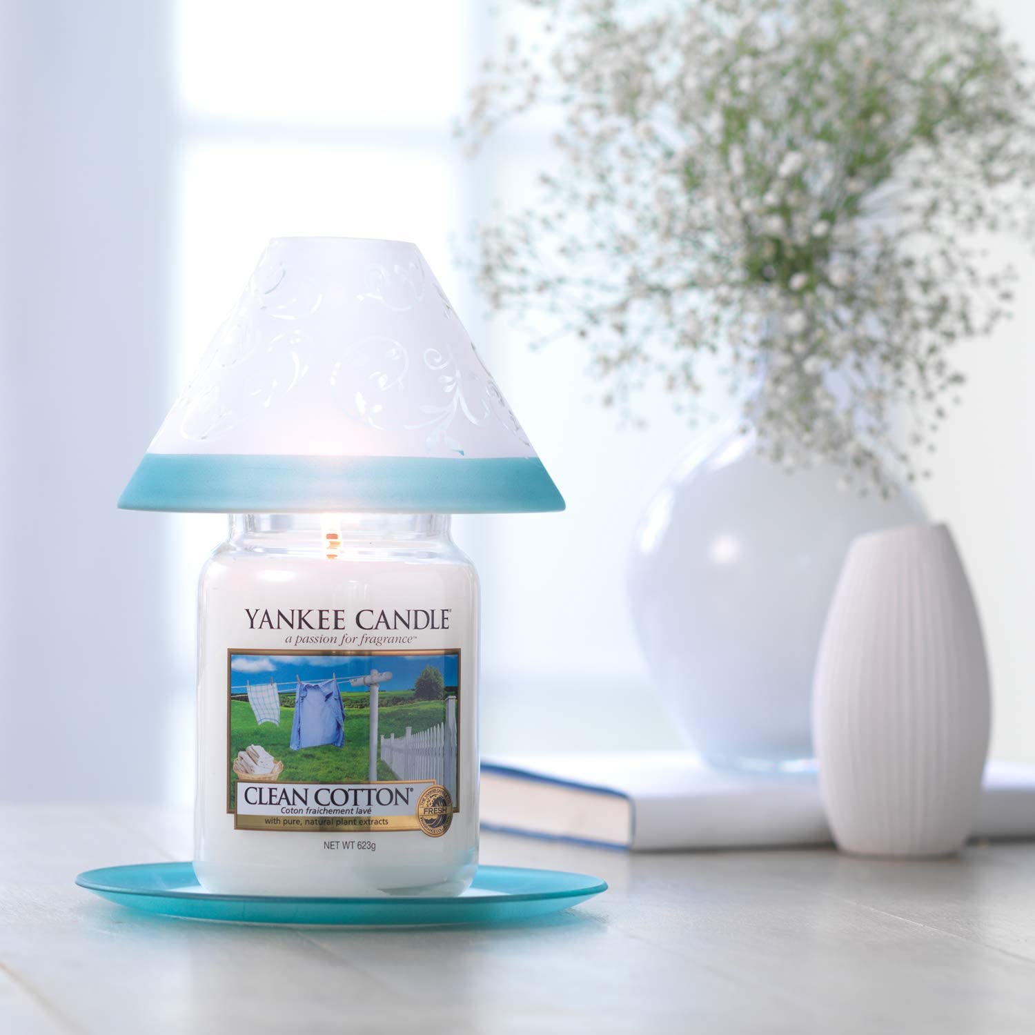 Yankee Candle Scented Candle, Clean Cotton, large jar candle - Image 4