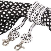 Reitsport Amesbichler Harry's Horse Lunging Aid Cotton Size M with Carabiner Training Aid Horse Soft Black / White