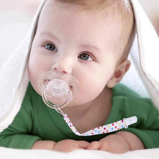 6 Pack Baby Dummy Clip Pacifier Strap Holder, WylbJc Multicoloured Washable Soother Clip Chain with Unique 2-Sided Stylish Design for Unisex Newborn Boys Girls - Image 4