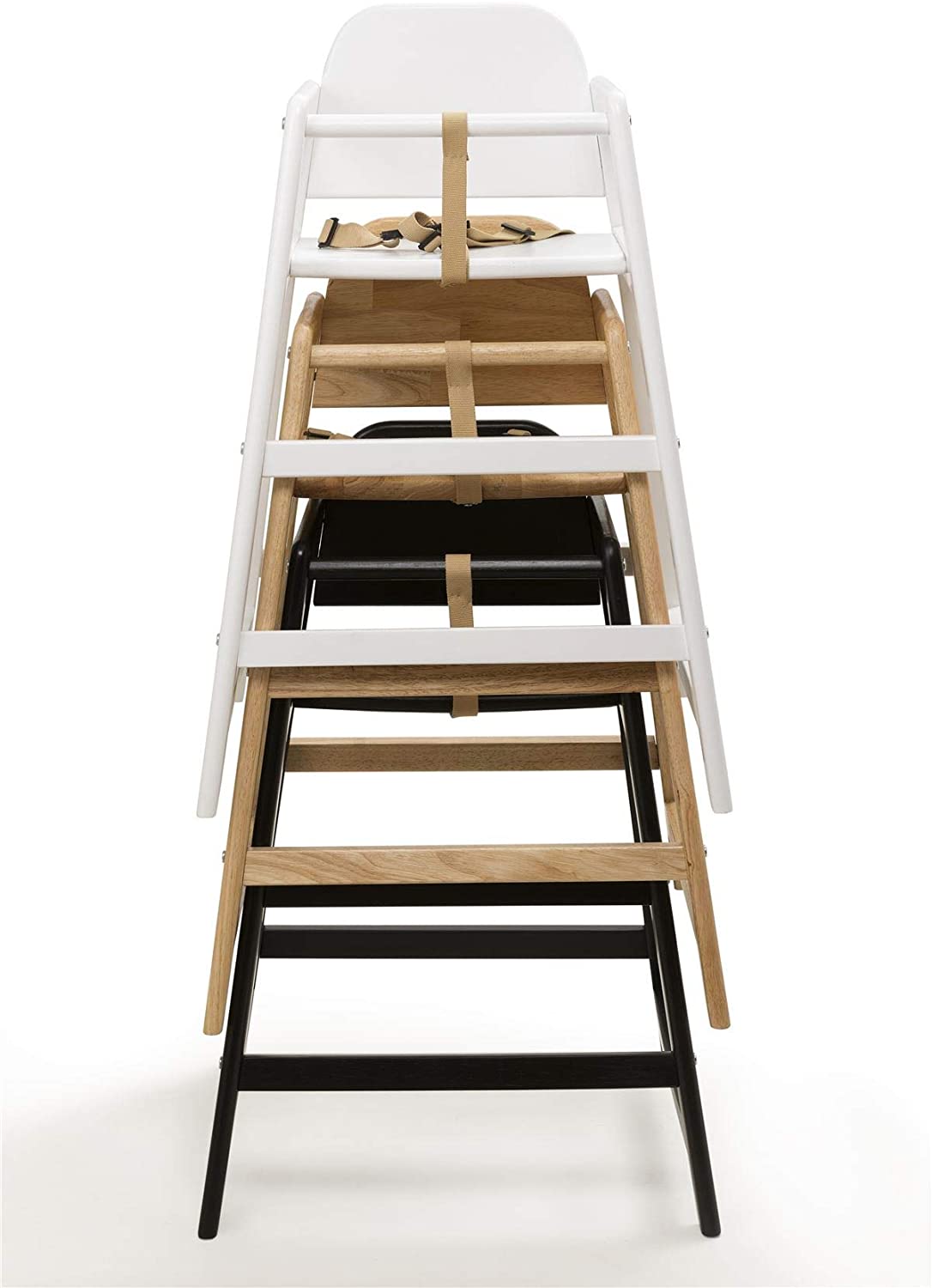 Safetots Simply Stackable High Chair Wooden, Black, Highchair for Baby and Toddler Stylish and Practical, Baby Highchair - Image 3