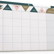 Geometric Gold Weekly Planner with 55 Tear Off Sheets