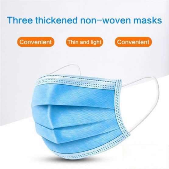 50pcs, NHS Type IIR, 4-Ply Premium Disposable Protective Face Masks, 98% Filtration Efficiency, Fluid Resistance, Used by NHS Hospitals, UK Brand - Image 2