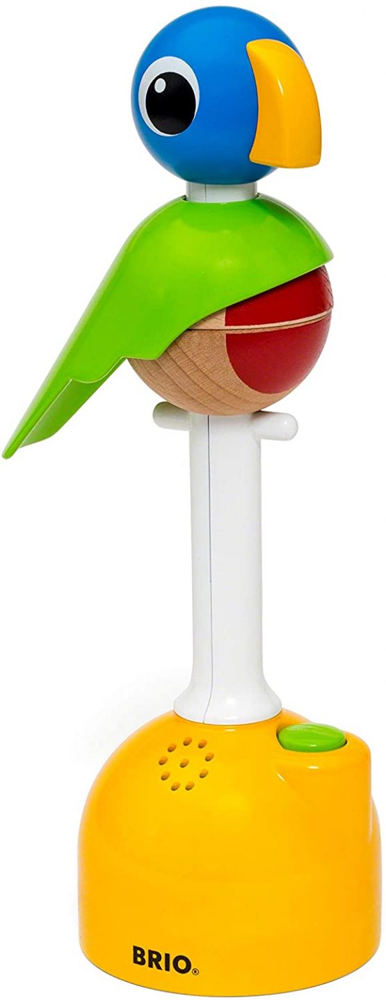 BRIO Stacking Record & Play Parrot Toddler Toys for Ages 12 Months Up (Kids 1 Year Old) - Image 2