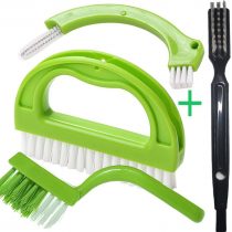 Enyoir Tile Joint Brush 4 in 1 Joint Scrubber Multifunction Kitchen Bathroom Cleaning Brush Grout Mould Cleaner Brush Green