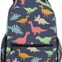 Boys Dinosaur Backpacks for School Cute Dino Pterosaur Navy Bookbags for Kids Teen Toddler Fashion Daypack Rucksack Travel Laptop Bag