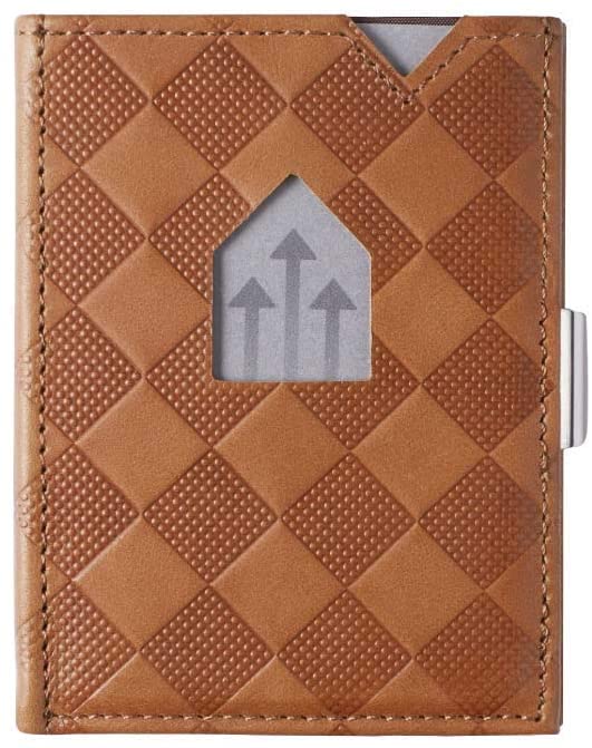 EXENTRI Leather Wallet with RFID Block, Sand Chess, standard size - Image 2