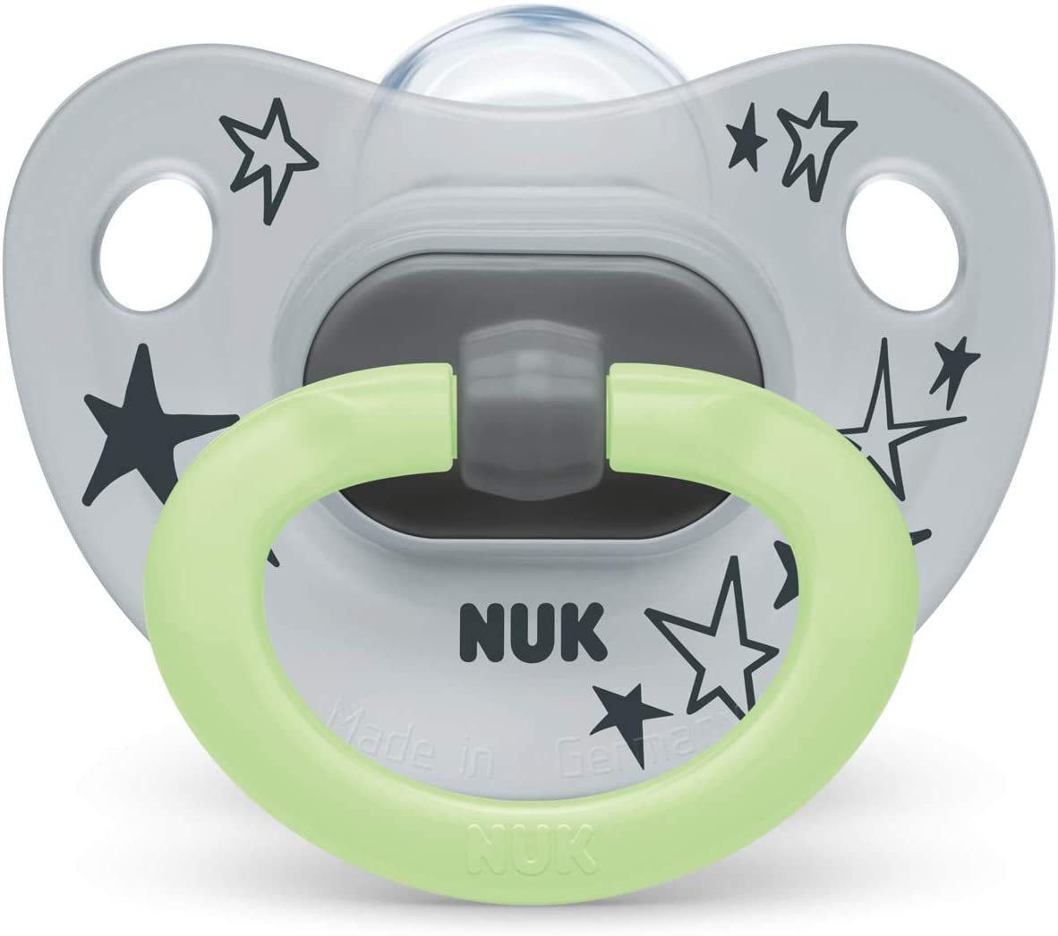 NUK Happy Nights Baby Dummies | 6-18 Months | Glow in the Dark Soothers