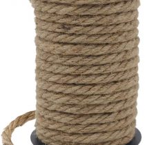 Tenn Well 10mm Jute Rope, 50 Feet Thick and Strong Natural Jute Twine for Gardening, Bundling, Camping, Decorating (Brown)