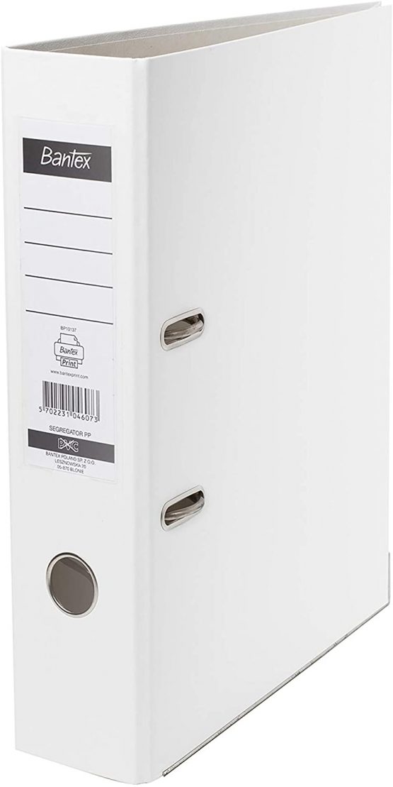 BANTEX 100551799 Lever Arch File A4 5 cm Pack of 20 White