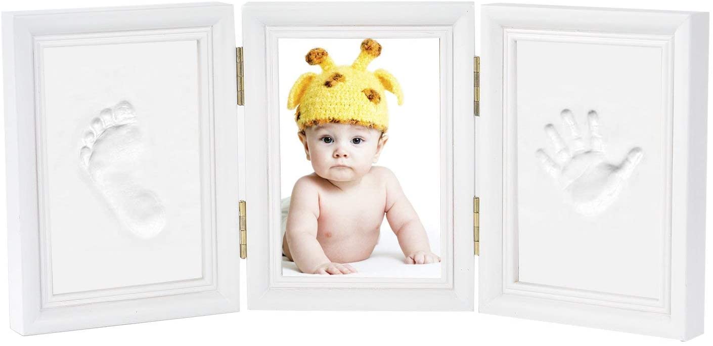 Baby Photo Frame,Newlemo Baby Handprint Kit & Footprint Photo