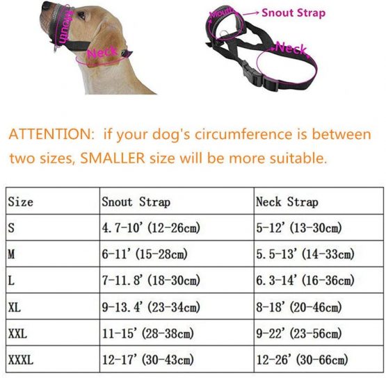 ILEPARK Nylon Soft Dog Muzzle for Dogs Prevent Anti Biting, Barking and Chewing, Adjustable Loop (M, Black) - Image 2
