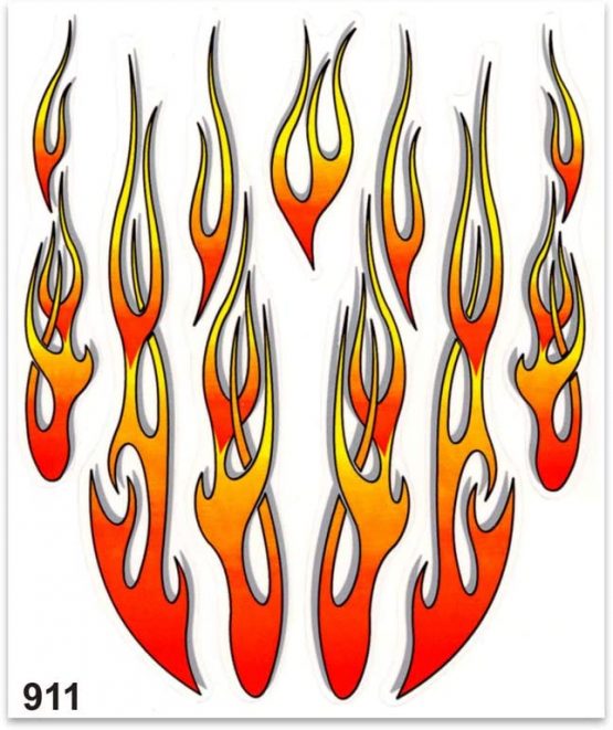 Quattroerre Sticker Flame Table, 20 x 24 cm