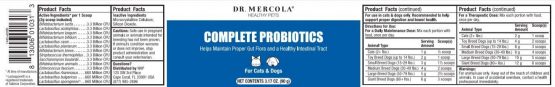Dr Mercola Healthy Pets Complete Probiotics (90g Powder, 30 Servings) - Image 3