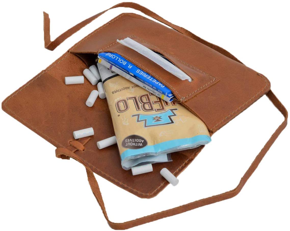 Gusti Tobacco Bag Leather Studio Jesse Genuine Leather Tobacco Bag Blue - Image 2