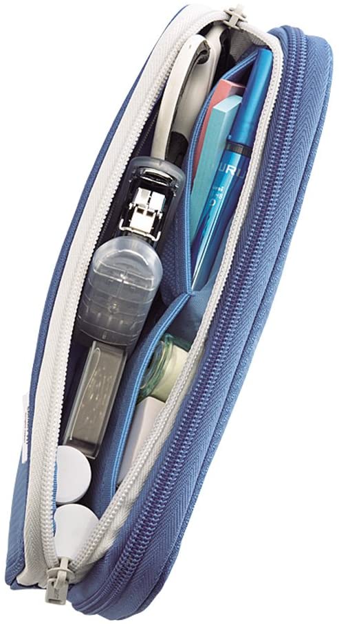 Lihit Lab Double Pen Case, Large, 4.1 x 8.7, Green (A7661-7) - Image 3