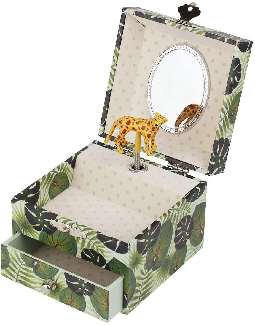 Trousselier Savannah Musical Jewellery and Treasure Box - Ideal Gift for Children - Chaikovsky Sleeping Beauty Music - Green, S20924 - Image 3