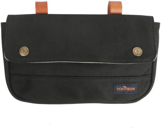 TOURBON Waterproof Canvas Bike Panniers Bicycle Pouch Handlebar Bag - Image 3