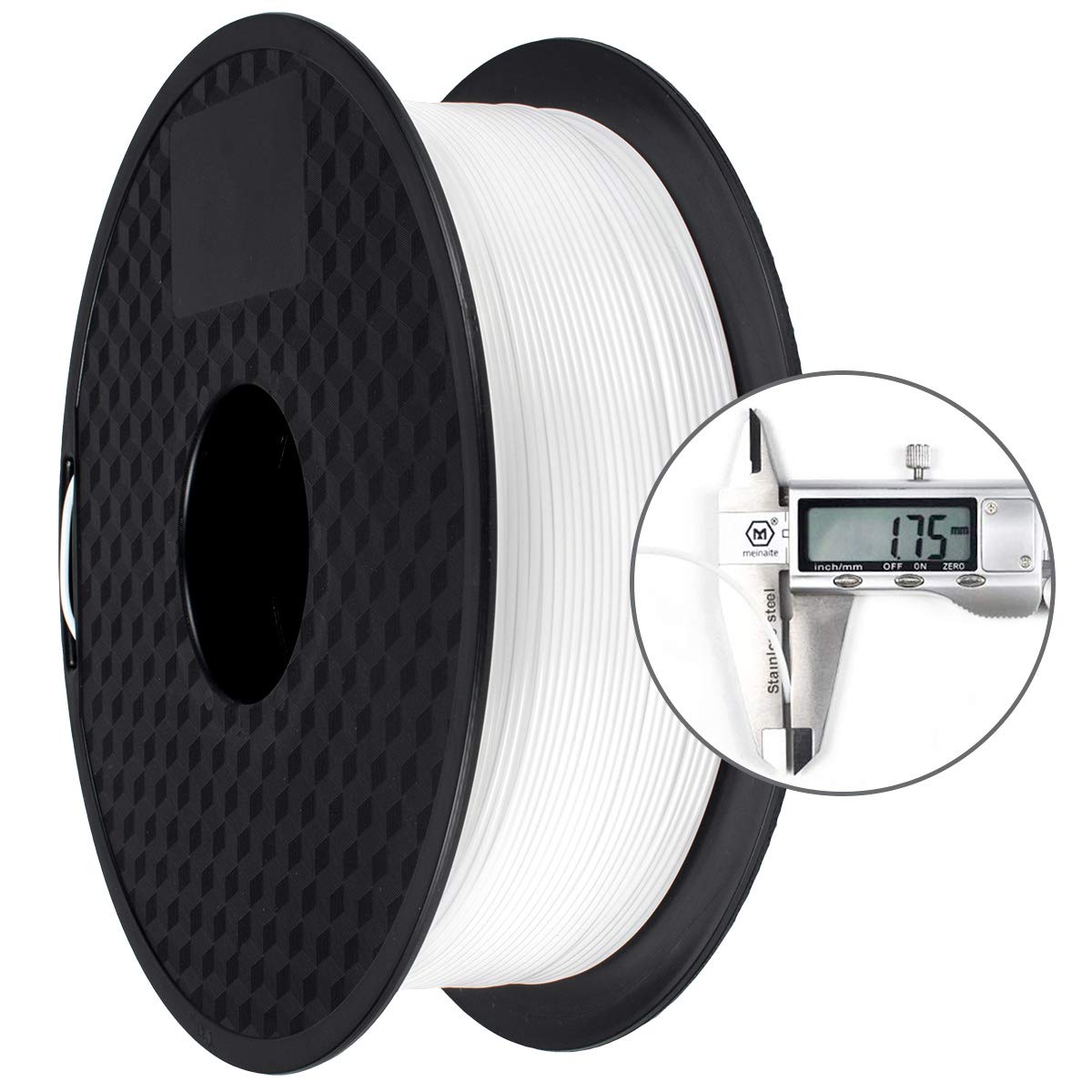 PLA Filament 1.75mm White, GEEETECH New 3D Printing Filament PLA for 3D Printer and 3D Pen, 1kg 1 Spool, B-White - Image 3