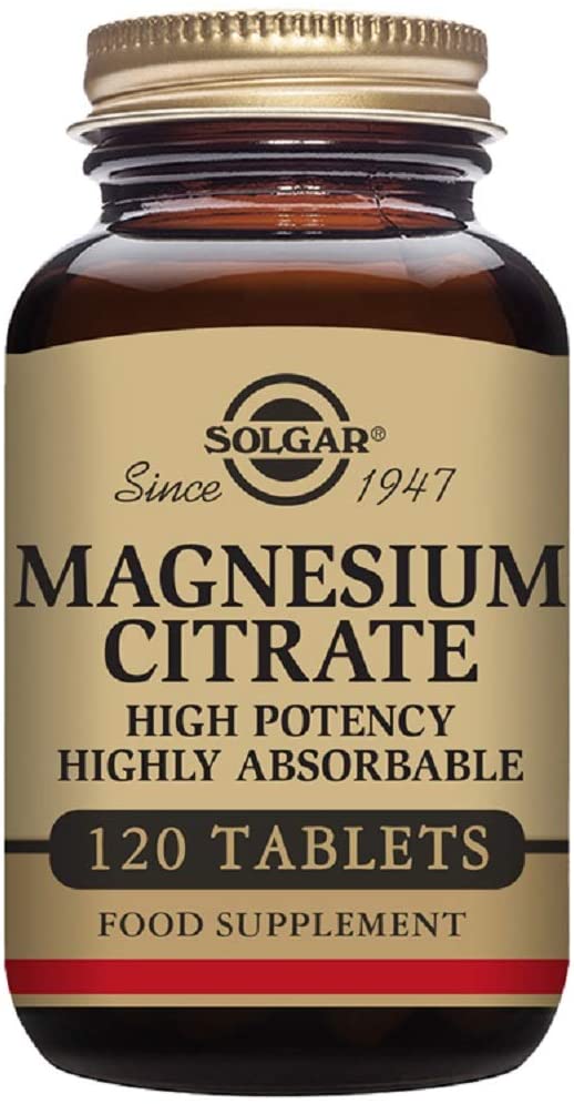 Solgar Magnesium Citrate Tablets, Supports The Nervous System, Energy Release, Reduces Tiredness and Fatigue, Vegan, Brown, 120 Count - Image 3