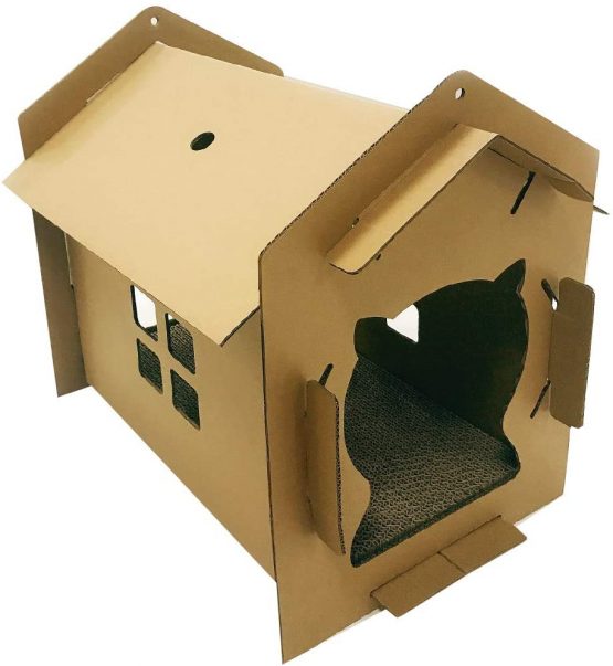 Croci Carton cat house VILLA 42x35x50 cm