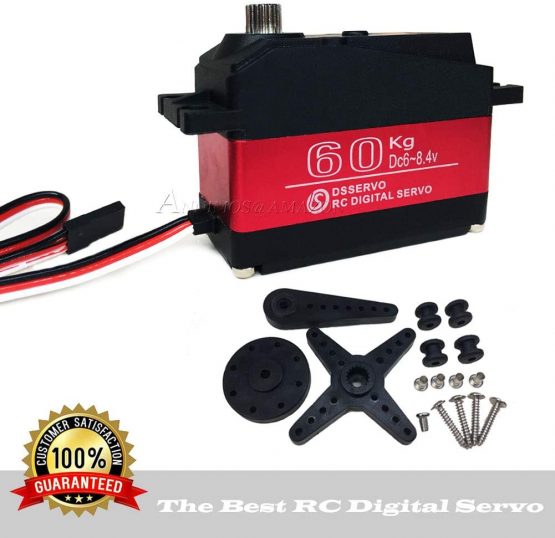 ANNIMOS 60KG Digital Servo 8.4V High Voltage Stainless Steel Gear Large Torque High Speed Waterproof 1/5 Baja Servos - 270 Degrees - Image 3