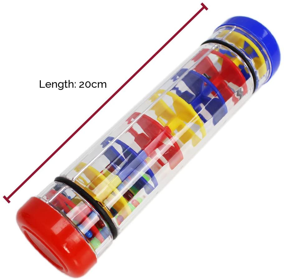 A-Star AP5301 Colourful Rainbomaker Plastic Rain Stick Rattle, 20cm ...