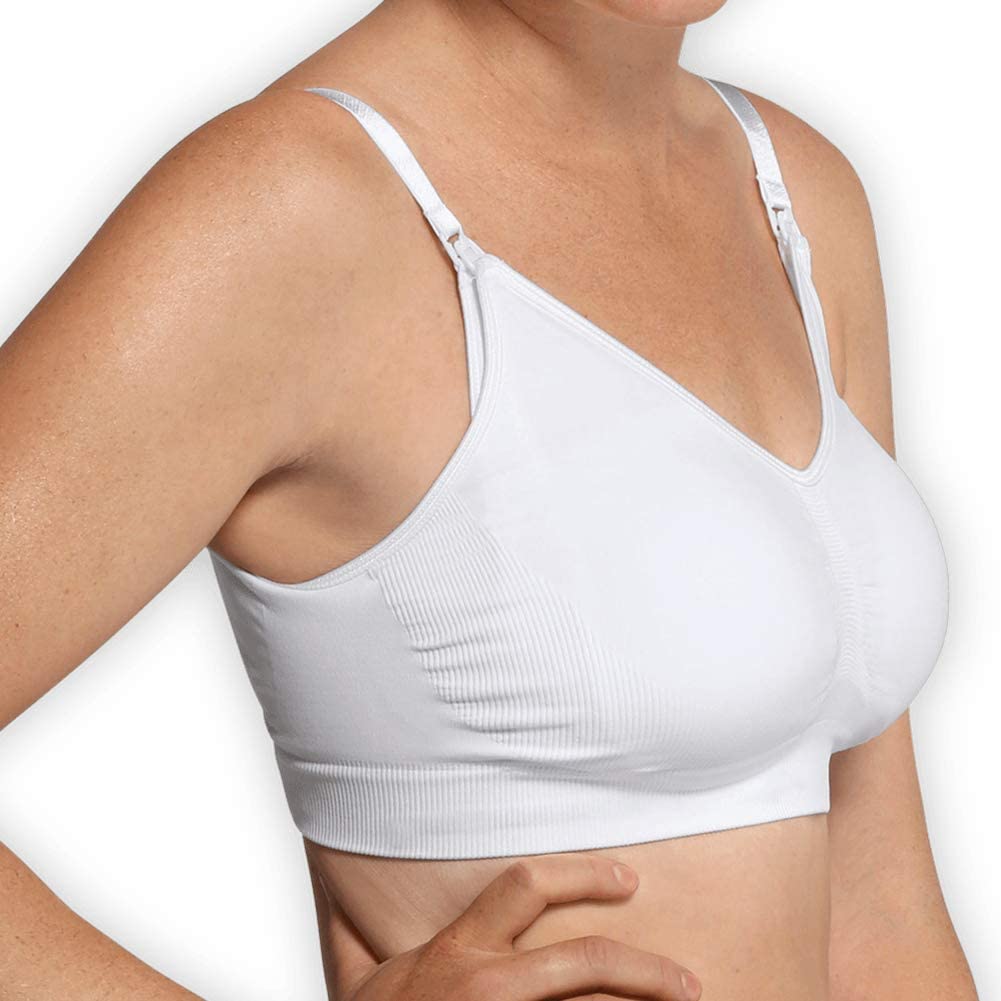 Carriwell Seamless Nursing Bra (Extra Large, White), XL