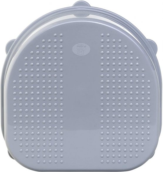 Rotho Babydesign Kids' Stool, Non-Slip Base and Feet, Bella Bambina, Stone-Grey, 20024 0286 - Image 3
