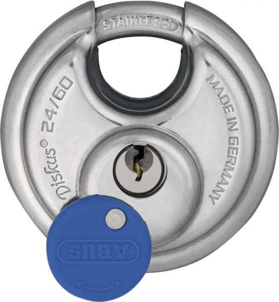 ABUS 32503 Diskus Stainless Steel Shackle Padlock with EE0121 Alike Keyed