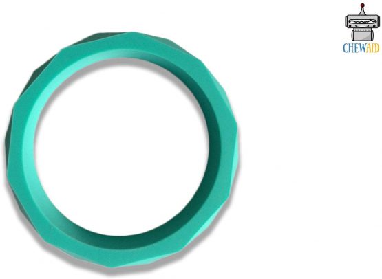 ChewAid Chew Pendant Bangle Bracelet Training and Development Fidget Toy Chew Necklace for Teething Babies,Sensory,Oral Motor, Anxiety, Autism, ADHD (turquoise) - Image 3