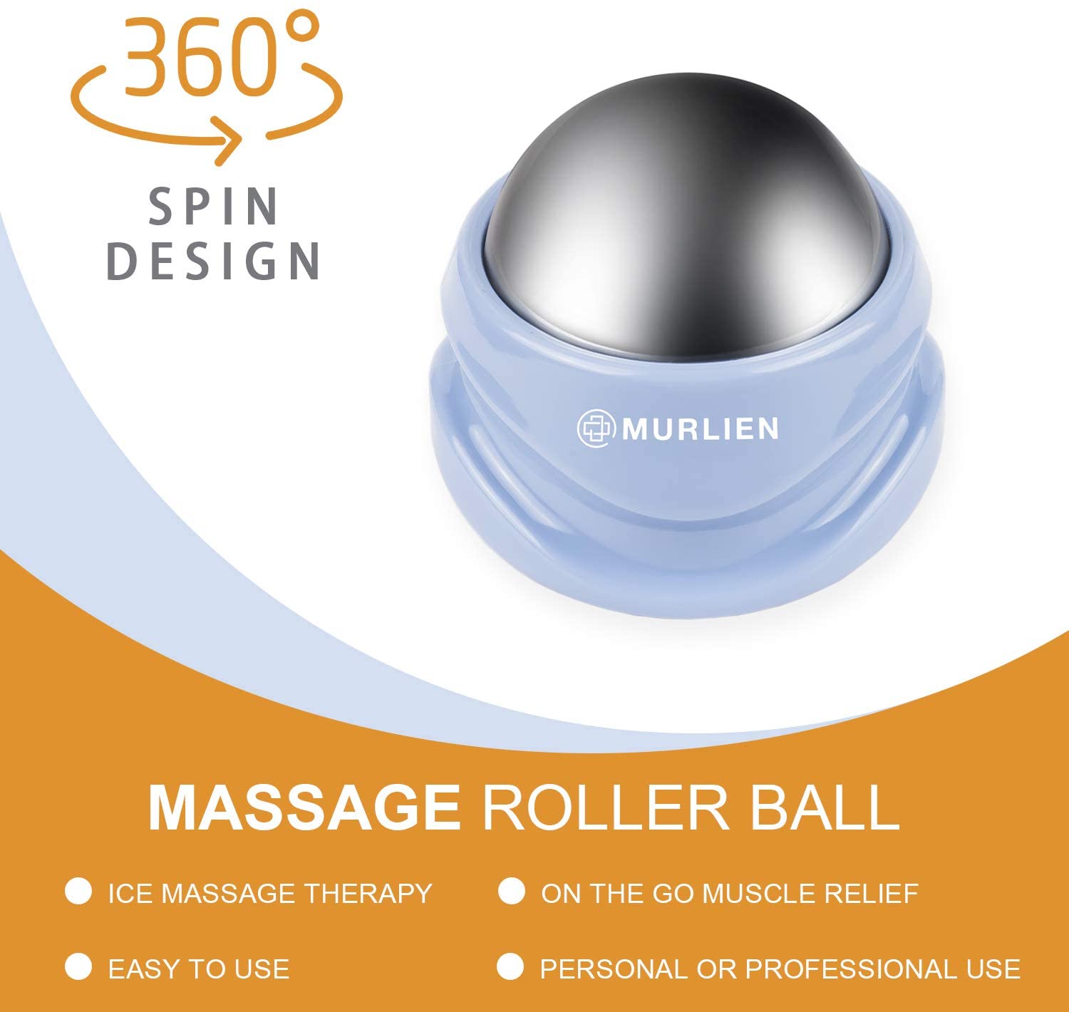 MURLIEN Ice Therapy Massage Roller Ball, Massager for ...