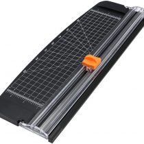flintronic A4 Paper Cutter, 38CM Paper Trimmer Portable Guillotine, Scrapbooking Tool with Automatic Security Safeguard for Craft Paper, Coupon, Label and Cardstock
