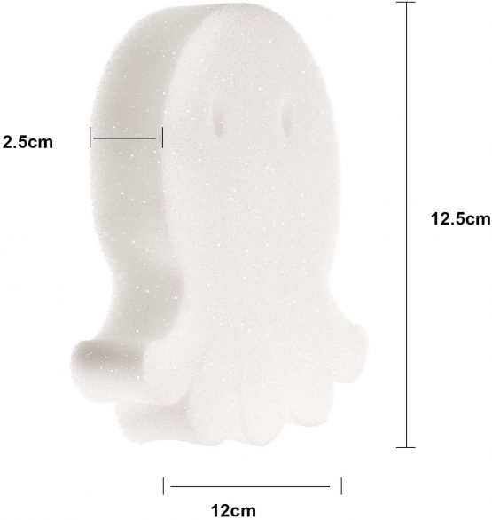 Boao 16 Pieces Creamy Oil Absorbing Scum Sponge for Hot Tub Swimming Pool and Spa (Octopus-shaped) - Image 2