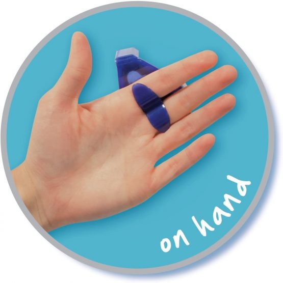Sellotape On-Hand Dispenser for sticky tape / Both hands free for crafting and wrapping / 1 x dispenser & 1 x (18mm x 15m) adhesive tape roll - Image 2