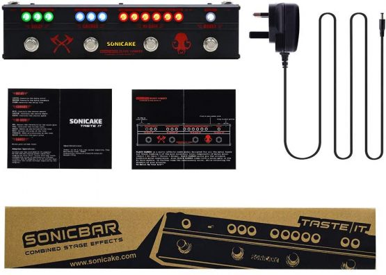 SONICAKE Guitar Multi Effects Pedal Heavy Metal HiGain Distortion Boost Chorus Delay Guitar Pedal Black Hammer - Image 3