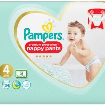 Pampers Pampers Premium Protection Nappy Pants Size 4 Essential Pack, 34 pk