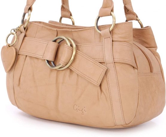 GIGI - Women's Leather Top Handle Handbag/Shoulder Bag - OTHELLO 4466 - Image 3