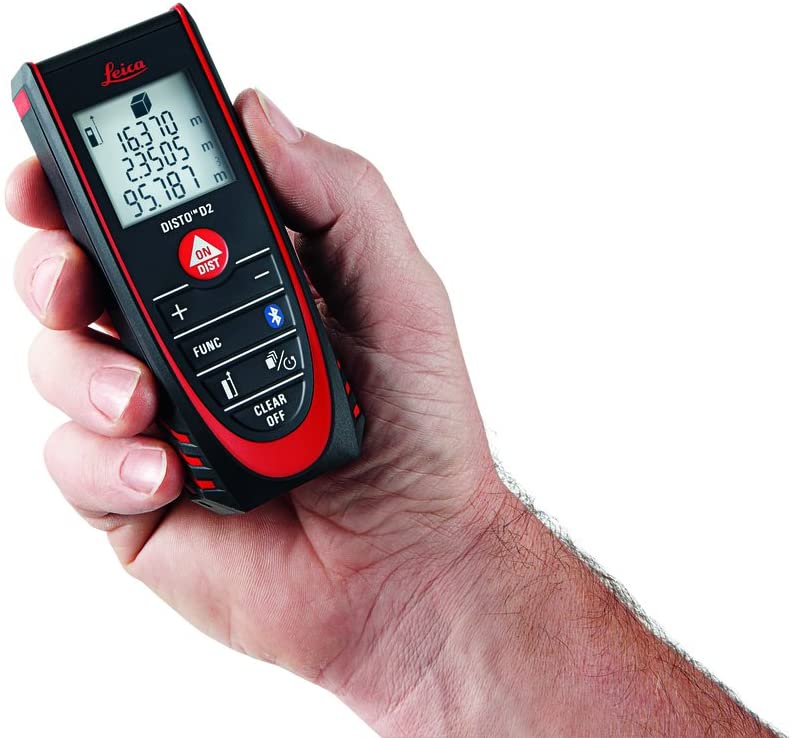 Leica DISTO D2 - Laser Distance Meter with Automatic end-Piece Detection, black/red sun, 116 x 44 x 26 mm - Image 3