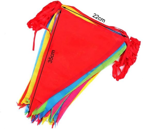 60 Metres Multicolor Bunting Banner 90 Large Flags Double Sided Material Indoor Outdoor Party Decoration - Image 2