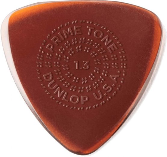 Dunlop Primetone Small Triangle 1.3mm Sculpted Plectra (Grip) - 3 Pack