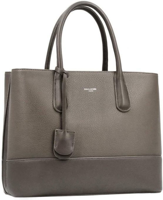 David Jones - Women's Large Handbag - Tote Bag Shopper Genuine Leather Style - Ladies Shoulder Crossbody Bag Multiple Compartments - Work Business School Top-Handle Satchel Briefcase