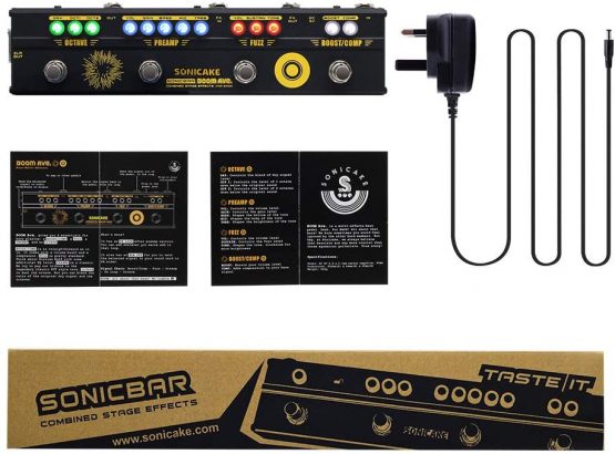 SONICAKE Bass Multi Effects Pedal Preamp Compressor Boost Fuzz Octave Pedal Boom Ave With FX Loop - Image 3