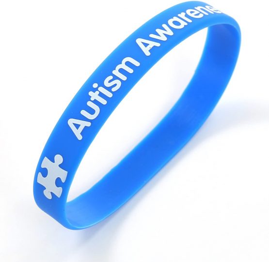 Komonee Autism Awareness Blue Silicone Wristband - Image 2