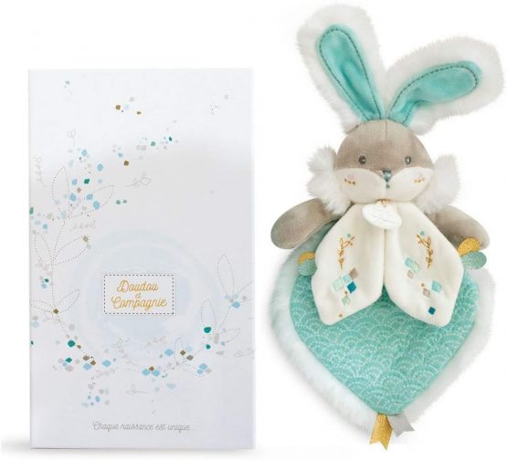 Doudou et Compagnie DC3490 Almond Sugar Rabbit Turquoise