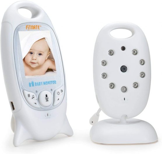 Baby Monitor Wireless Video Baby Monitor with Audio and Camera , 2.0 Inch LCD Screen with Night Vision/Two-Way Talk/Temperature Monitor/Lullaby Baby Monitor