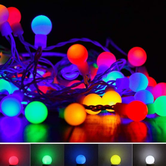 10Pack Colored Bulbs 2W E27 G45 Lighting Bulbs,LED Coloured Golf Ball Bulb Lamp,Mixed Colours Red Green Blue Orange Yellow - Image 4