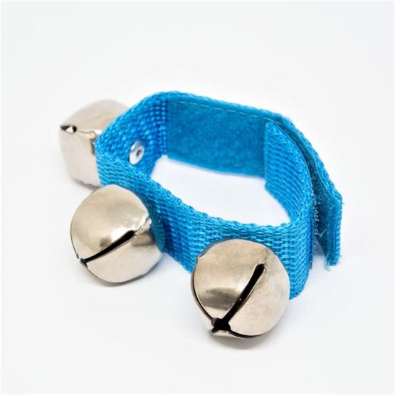 Nino Percussion NINO961B 9-Inch Wrist Strap with 3 Bells, Blue - Image 3