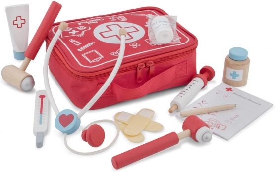 New Classic Toys 18291 Doctor Set 3 Years and Up Educational Color Perception Toy for Preschool Age Toddlers Boys Girls, Red - Image 3